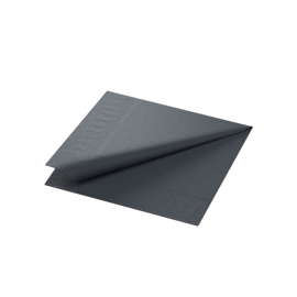 2000 x Black Tissue Paper Napkin 33cm 2ply