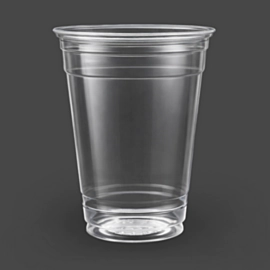 500 x 16oz Plastic Clear Smoothie Cups - Milkshake Cups and Iced Coffee Cups