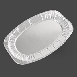 50 x Oval Foil Serving Platters 43cm 50 x Oval Foil Serving Platters 43cm