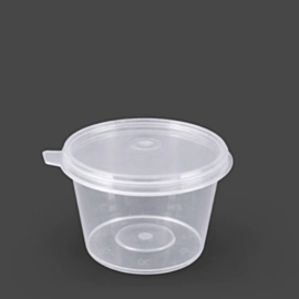 1000 x 2oz Microwavable Portion Pot with Hinged Lid 1000 x 2oz Microwavable Portion Pot with Hinged Lid