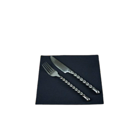 500 x 40cm Tablin Black Napkin 8Fold