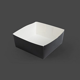 500 x Black Open Cardboard Food Trays 4 inch 500 x Black Open Cardboard Food Trays 4 inch