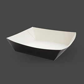 500 x 5 inch Black Burger Tray Recyclable Cardboard 500 x 5 inch Black Burger Tray Recyclable Cardboard