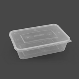 250 x 650ml Plastic Microwaveable Container with Lid Freezable Micro Deli Containers 250 x 650ml Plastic Microwaveable Container with Lid Freezable Micro Deli Containers