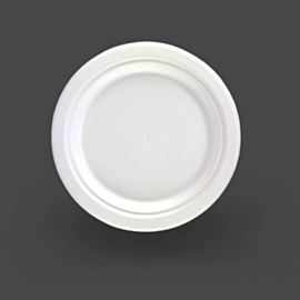 500 x Disposable Bagasse Paper Plate 7 inch