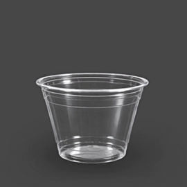 500 x 9oz Plastic Clear Smoothie Cups - Milkshake Cups and Iced Coffee Cups