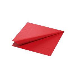 2000 x 33 x 33cm Red Tissue Paper Napkin 2ply