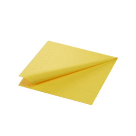 2000 x 33 x 33cm Yellow Tissue Paper Napkin 2ply