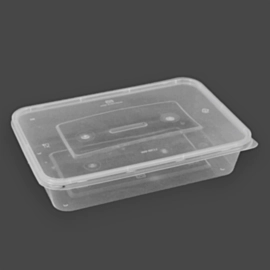 250 x 500ml Plastic Microwaveable Container with Lid Freezable Micro Deli Containers 250 x 500ml Plastic Microwaveable Container with Lid Freezable Micro Deli Containers