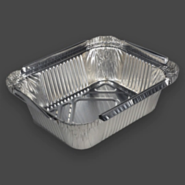 1000 x No. 2 Aluminium Foil Containers - 350ml Foil Trays 1000 x No. 2 Aluminium Foil Containers - 350ml Foil Trays