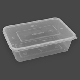 250 x 750ml Plastic Microwaveable Container with Lid Freezable Micro Deli Containers 250 x 750ml Plastic Microwaveable Container with Lid Freezable Micro Deli Containers