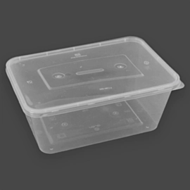 250 x 1000ml Plastic Microwaveable Container with Lid Freezable Micro Deli Containers 250 x 1000ml Plastic Microwaveable Container with Lid Freezable Micro Deli Containers