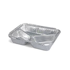 300 x 3 Compartment Aluminium Foil Food Trays Recyclable 300 x 3 Compartment Aluminium Foil Food Trays Recyclable