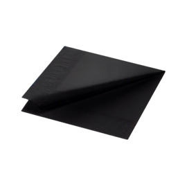 1000 x 40 x 40cm Black Tissue Paper Napkin 3ply