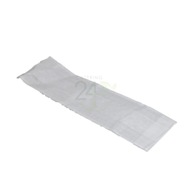 1000 x 4 x 6 x 14" White Gusseted Film Front Paper Bags