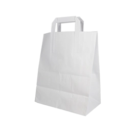 250 x 10 x 5 x 12" Plain White Large SOS Carrier Bags