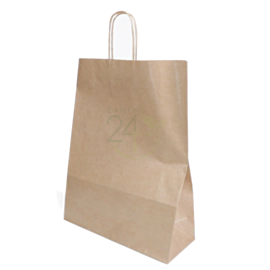 200 x 12.5 x 4.5 x 16" Brown Kraft SOS Carrier Bags with Twist Handles