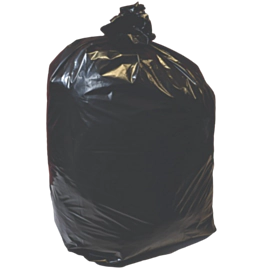100 x 18kg Black Compactor Bin Bag Recyclable