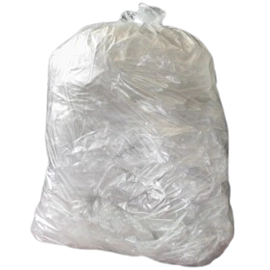 100 x 15kg Clear Compactor Sack Recyclable