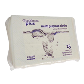 25 x 51 x 36cm Optima Plus Cloths - White