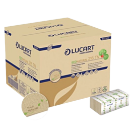 6000 x Lucart 2ply Dispenser Interfold Napkin Eco Natural