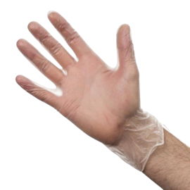 100 x Medium Clear Vinyl Gloves - Powder-Free 100 x Medium Clear Vinyl Gloves - Powder-Free