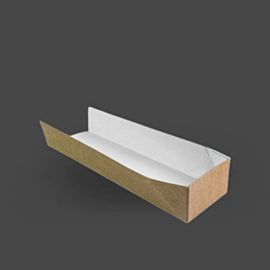 500 x Kraft Brown Open Ended Hot Dog Baguette Sleeve 500 x Kraft Brown Open Ended Hot Dog Baguette Sleeve