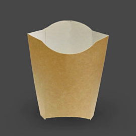 500 x Kraft Brown Cardboard Chip Scoop 500 x Kraft Brown Cardboard Chip Scoop