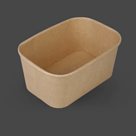 300 x Kraft Rectangular Food Container Base 1000ml 300 x Kraft Rectangular Food Container Base 1000ml
