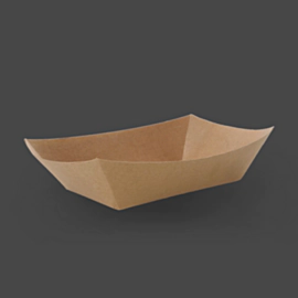 500 x Kraft Brown Open Cardboard Food Trays Medium 195 x 147mm 500 x Kraft Brown Open Cardboard Food Trays Medium 195 x 147mm