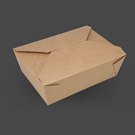 150 x No.3 Kraft Brown Leakproof Food Boxes - 69oz Kraft Takeaway Boxes with Lids 150 x No.3 Kraft Brown Leakproof Food Boxes - 69oz Kraft Takeaway Boxes with Lids