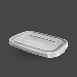 300 x PET Lid for Kraft Rectangular Container Base 300 x PET Lid for Kraft Rectangular Container Base