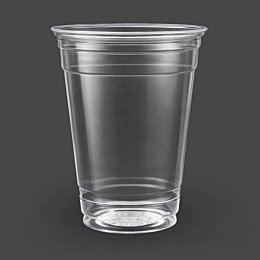 1000 x 16oz Plastic Clear Smoothie Cups - Milkshake Cups and Iced Coffee Cups