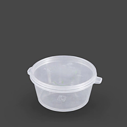 1000 x 1oz Microwavable Portion Pot with Hinged Lid