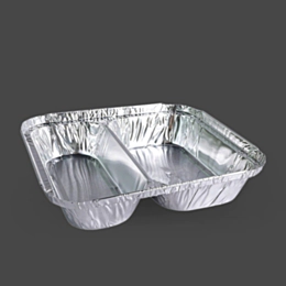 300 x 2 Compartment Aluminium Foil Container