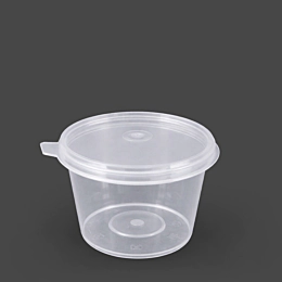 1000 x 2oz Microwavable Portion Pot with Hinged Lid