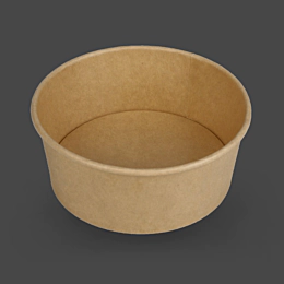 300 x 750ml Kraft Food Bowl Round Cardboard Food Container