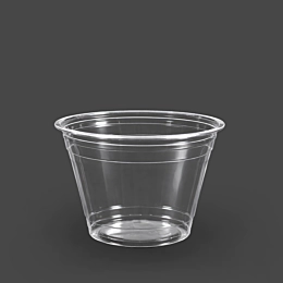 1000 x 9oz Plastic Clear Smoothie Cups - Milkshake Cups and Iced Coffee Cups