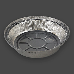 400 x No. 12 Round Aluminium Foil Containers - 18.5cm Foil Trays