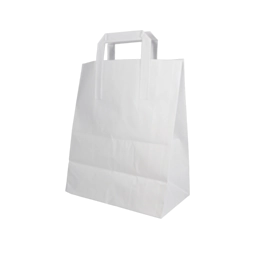250 x 10 x 5 x 12" Plain White Large SOS Carrier Bags