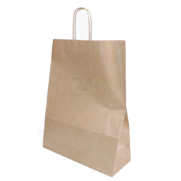 200 x 12.5 x 4.5 x 16" Brown Kraft SOS Carrier Bags with Twist Handles