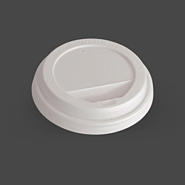 1000 x White Domed Sip Through Lids for 4oz Paper Cups