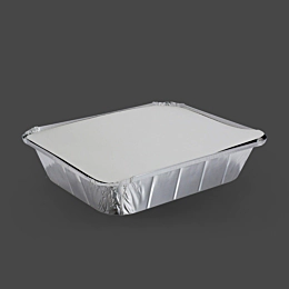 125 x Cardboard Flat Lids For Half Length Gastronorm Foil Food Container LID ONLY