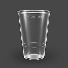 1000 x Plastic Half Pint Glasses to Line for Beer & Cold Drinks