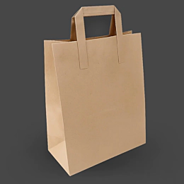 250 x Large Paper Carrier Bags with Paper Handles 10x15x12 inch