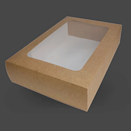 20 x Medium Cardboard Platter and Insert for Serving Food 38 x 26 x 8.7cm
