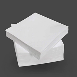 5000 x 30cm Disposable White Paper Napkins 1ply