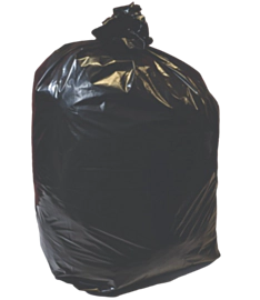 200 x 18kg Black compactor Bin Bag Recyclable