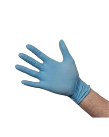 100 x Large Blue Nitrile Gloves Powder Free