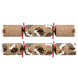 100 x 10" Christmas Pudding Christmas Cracker